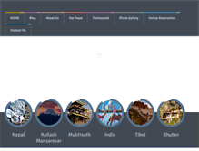 Tablet Screenshot of exoticnepaltravel.com